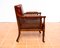Georgian Regency Bergere Library Chair in Leather and Cane Rattan, 1810s-1820s, Image 6