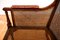 Georgian Regency Bergere Library Chair in Leather and Cane Rattan, 1810s-1820s, Image 19