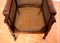 Georgian Regency Bergere Library Chair in Leather and Cane Rattan, 1810s-1820s, Image 21
