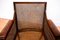 Georgian Regency Bergere Library Chair in Leather and Cane Rattan, 1810s-1820s, Image 22