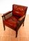 Georgian Regency Bergere Library Chair in Leather and Cane Rattan, 1810s-1820s, Image 16