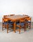 Mobilier de Salle à Manger Extensible en Teck par White and Newton, 1960s, Set de 7 1