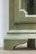 Selva Corner Display Cabinet in Lacquered Green 6