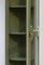 Selva Corner Display Cabinet in Lacquered Green 4