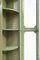 Selva Corner Display Cabinet in Lacquered Green 2