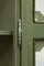 Selva Corner Display Cabinet in Lacquered Green 11