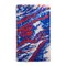 Blue and Red Branch Rug, 1970s 2