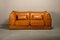 Canapé Modulable DS-19 Modèle Pagoda en Cuir Cognac de De Sede, 1970s, Set de 2 2