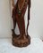 Large Balinese Hand-Carved Coromandel Wooden Sculpture of Dancer, Indonesia, 1920s-1940s, Image 8