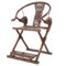 Antique Chinese Jiaoy Chair, Qing Dynasty, 19th Century 1