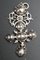 Croix Flamande en Argent avec Diamants, 1800s 1