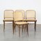 Sillas de bistró modelo 811 vintage de Josef Hoffmann para FMG. Juego de 4, Imagen 1