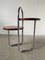 Bauhaus Art Deco Console Stand in Wood and Chrome, 1940s 28