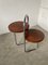 Bauhaus Art Deco Console Stand in Wood and Chrome, 1940s 13