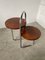 Bauhaus Art Deco Console Stand in Wood and Chrome, 1940s 21