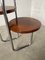Bauhaus Art Deco Console Stand in Wood and Chrome, 1940s 20