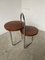 Bauhaus Art Deco Console Stand in Wood and Chrome, 1940s 25
