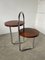 Bauhaus Art Deco Console Stand in Wood and Chrome, 1940s 22