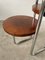 Bauhaus Art Deco Console Stand in Wood and Chrome, 1940s 27