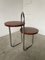 Bauhaus Art Deco Console Stand in Wood and Chrome, 1940s 23