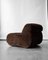 Suede Lounge Chair, 1970s 4