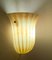 Wall Lamp in Gold Champagne Murano Glass attributed to Murano for Barovier & Toso, 1980s, Image 2