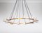 Italienischer Mid-Century Kronleuchter aus Messing, 1960er 3