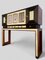 Italian Art Deco Parchment Cabinet Bar attributed to Osvaldo Borsani, 1940 2