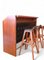 Vintage Model OD-61 Bar Stool in Teak and Black Faux Leather by Erik Buch for Oddense Maskinsnedkeri, 1960s, Image 16