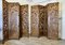 North African Carved Pierced 4-Fold Screens, 1960s, Set of 2 10