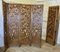 North African Carved Pierced 4-Fold Screens, 1960s, Set of 2 7