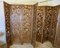 North African Carved Pierced 4-Fold Screens, 1960s, Set of 2 3
