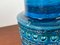 Italienische Mid-Century Rimini Blu Studio Keramikvase von Aldo Londi für Bitossi, 1960er 18