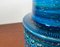 Italienische Mid-Century Rimini Blu Studio Keramikvase von Aldo Londi für Bitossi, 1960er 10