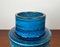 Italienische Mid-Century Rimini Blu Studio Keramikvase von Aldo Londi für Bitossi, 1960er 4