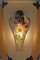 Art Deco Lantern Lamp with Hand-Painted Spring Flowers, Germany, 1920s, Image 4