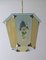 Art Deco Lantern Lamp with Hand-Painted Spring Flowers, Germany, 1920s, Image 1
