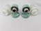 Ceramic Aqua Blue Green Wall Lamp by Wilhelm Wagenfeld for Lindner, 1958, Image 7