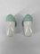 Ceramic Aqua Blue Green Wall Lamp by Wilhelm Wagenfeld for Lindner, 1958, Image 3