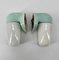 Ceramic Aqua Blue Green Wall Lamp by Wilhelm Wagenfeld for Lindner, 1958, Image 10