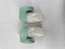 Ceramic Aqua Blue Green Wall Lamp by Wilhelm Wagenfeld for Lindner, 1958, Image 6