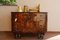 Art Deco Chest of Drawers in Briar and Walnut with Steel Details in the style of Ducrot, 1930s, Image 2