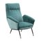 Fauteuil Vintage en Velours et Laiton, Italie, 1960s 1