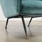 Fauteuil Vintage en Velours et Laiton, Italie, 1960s 6