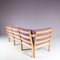 GE280 Corner Sofa by Hans J. Wegner for Getama, Denmark, 1980s, Set of 3 8