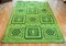 Vintage Green Mosaic Carpet, 1970s 2