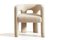 Fauteuil Brutal Curly Blanc de Moanne 1