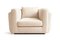 Desafío Club Chair in White Bouclé from Moanne 1