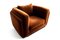 Brauner Samt Clubsessel von Moanne 2