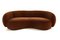 Melancholy Sofa in Brown Velvet from Moanne 1